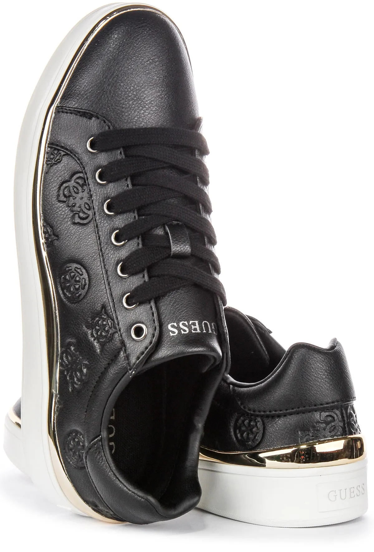 Guess Bonny 4G Trainers In Black For Women