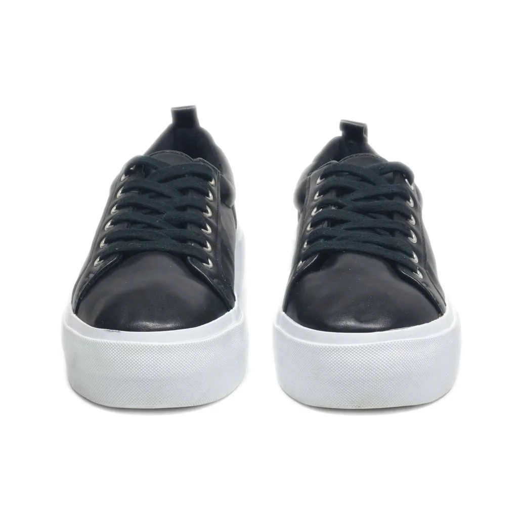 H&M Divided Lace Ups Leather Black Colour For Women