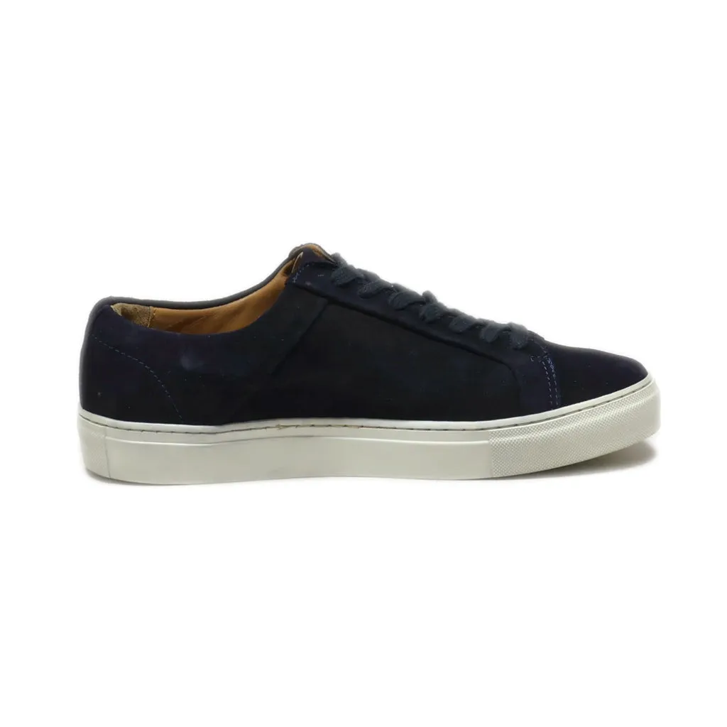 H&M Low-Top Sneakers Suede Blue Colour For Men