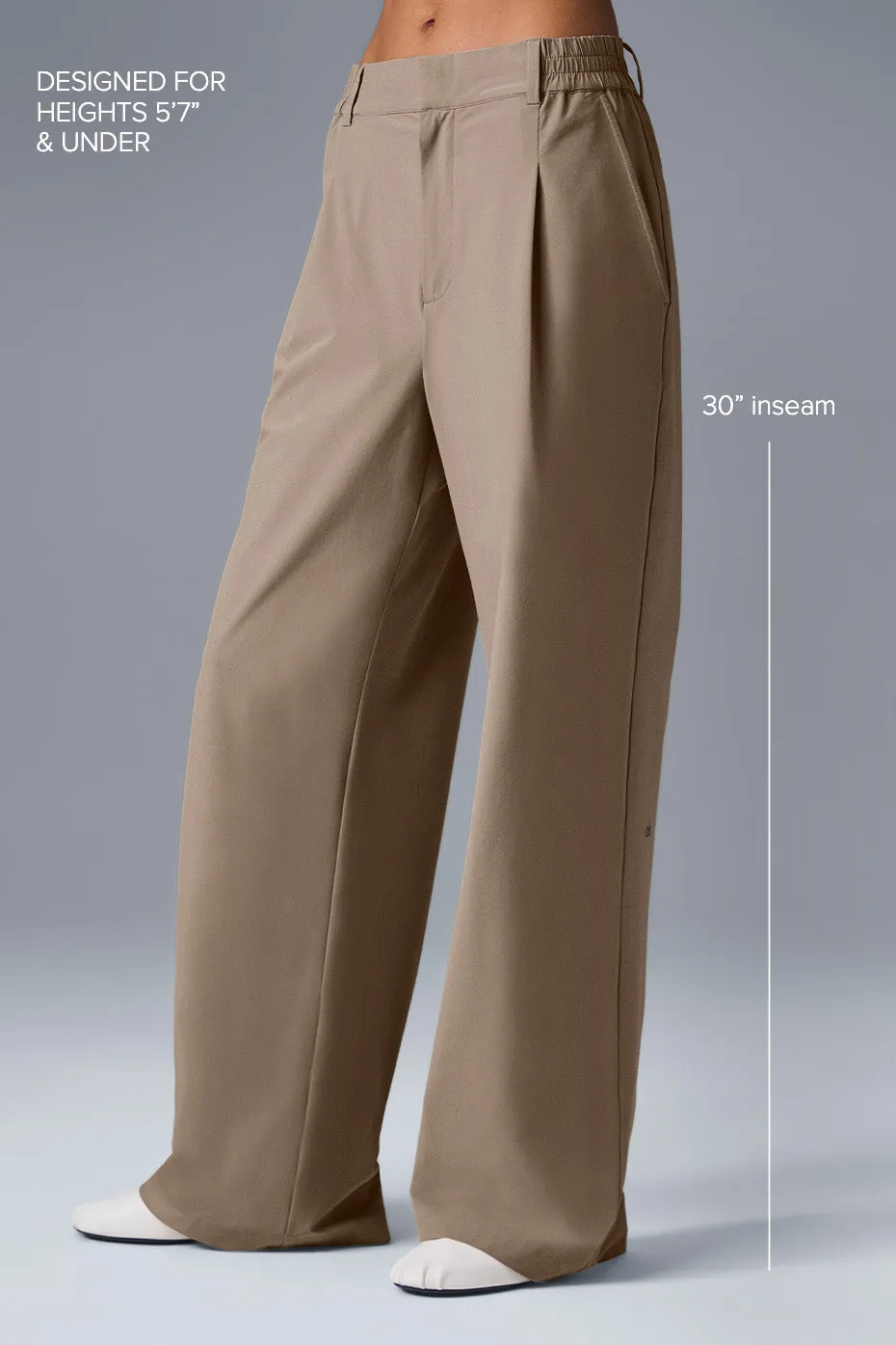 High-Waist Pursuit Trouser (Regular) - Gravel