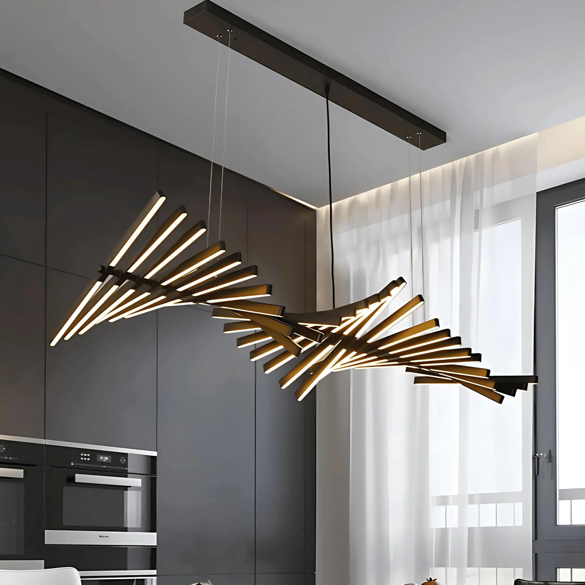 Horten - Customizable Form LED Ceiling Light Chandelier