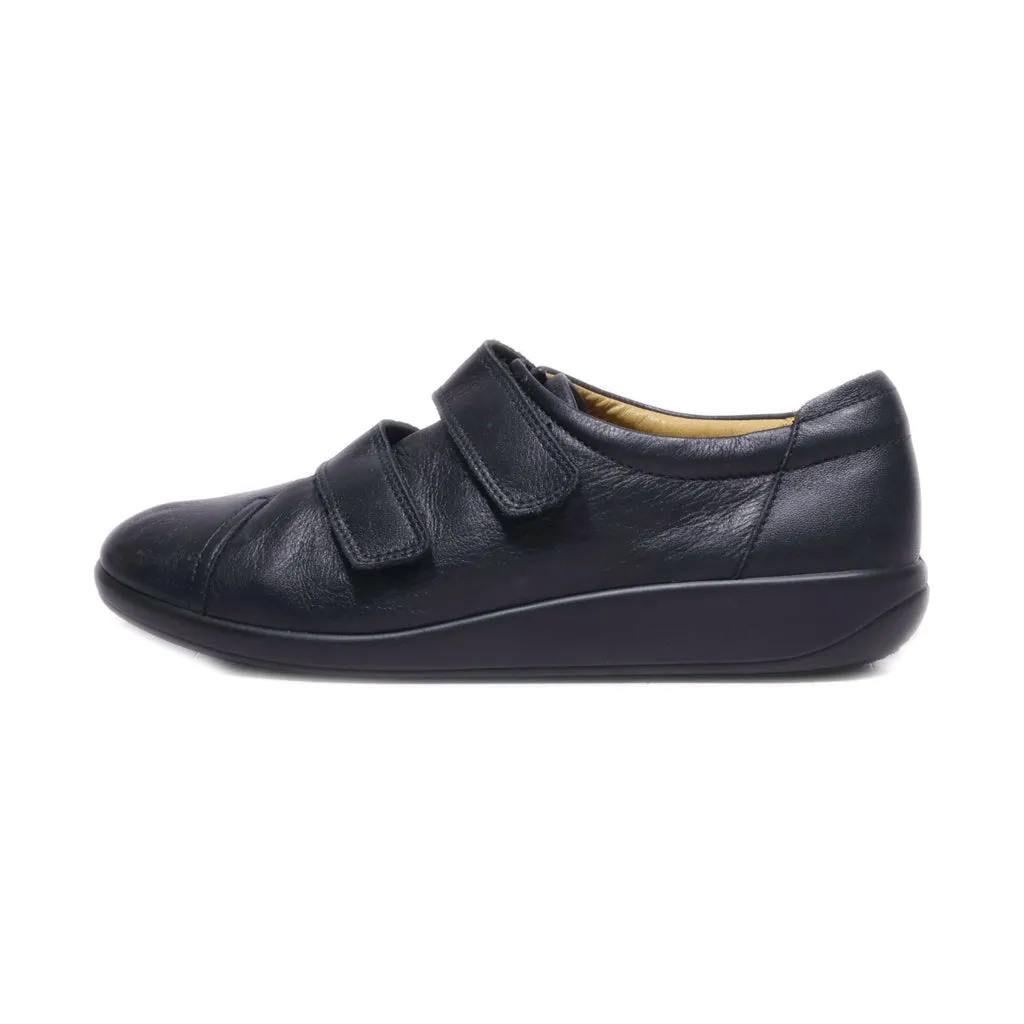 Hotter Leap Low-Top Sneakers Leather Black Colour For Women