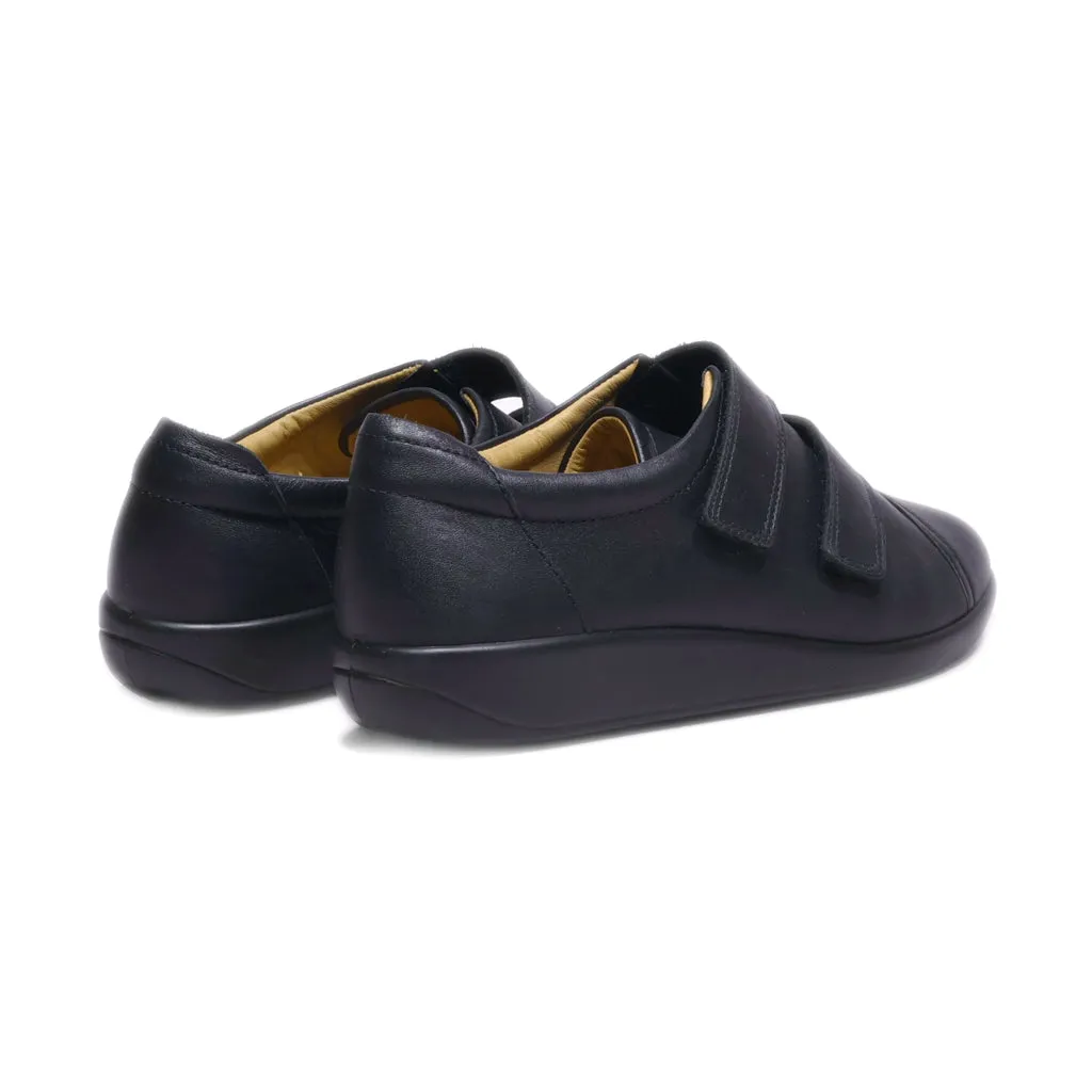 Hotter Leap Low-Top Sneakers Leather Black Colour For Women