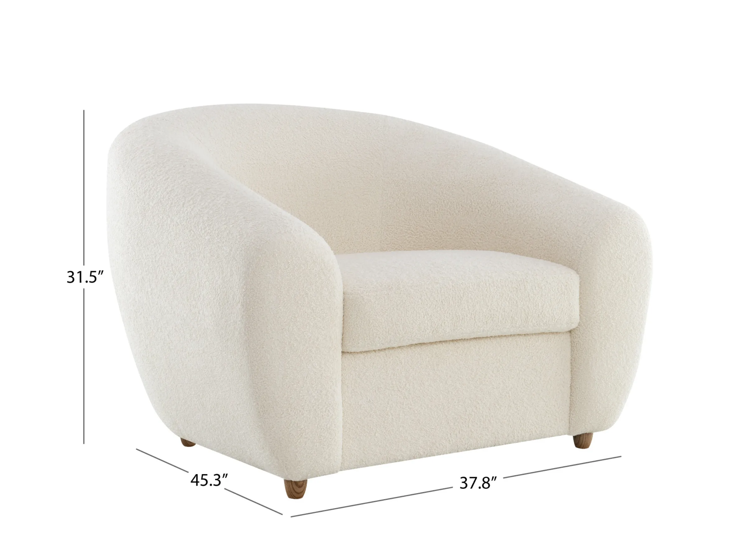 JoJo Fletcher Luciano Bouclé Fabric Chair