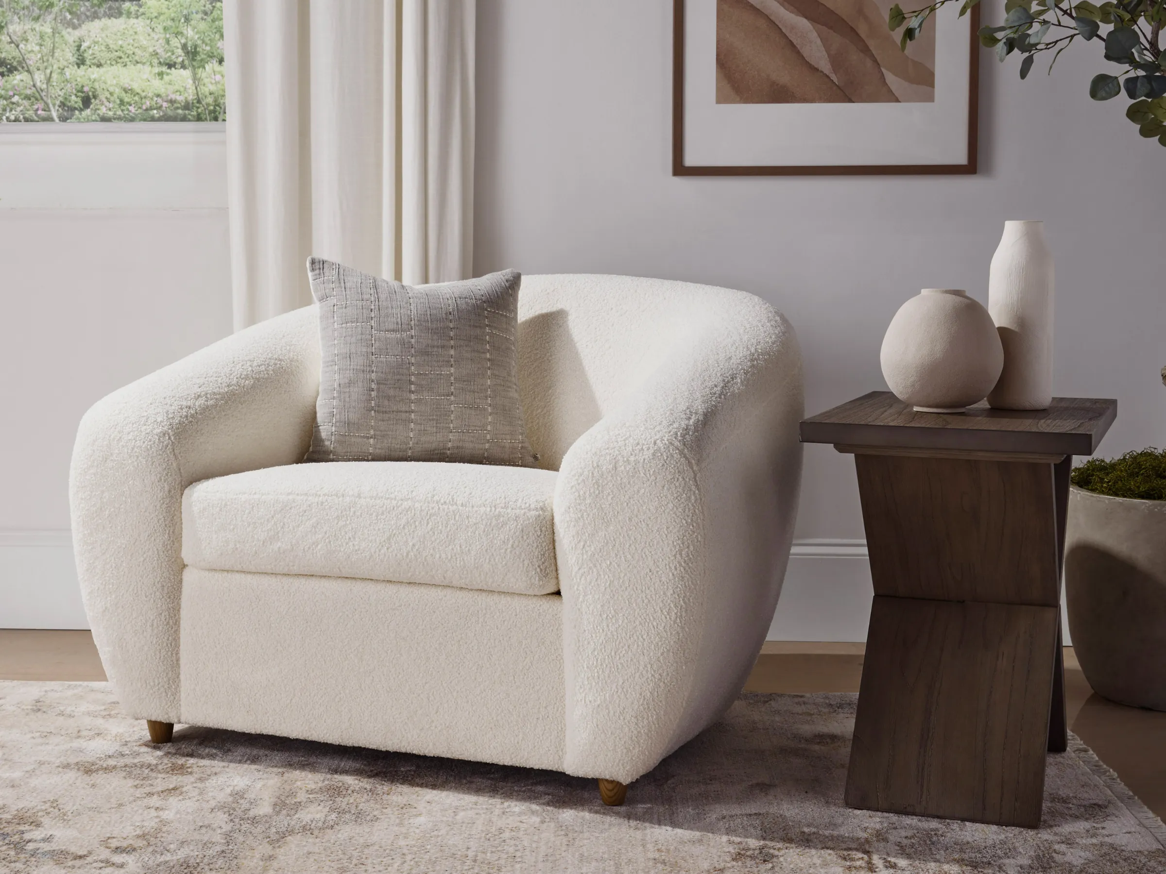 JoJo Fletcher Luciano Bouclé Fabric Chair