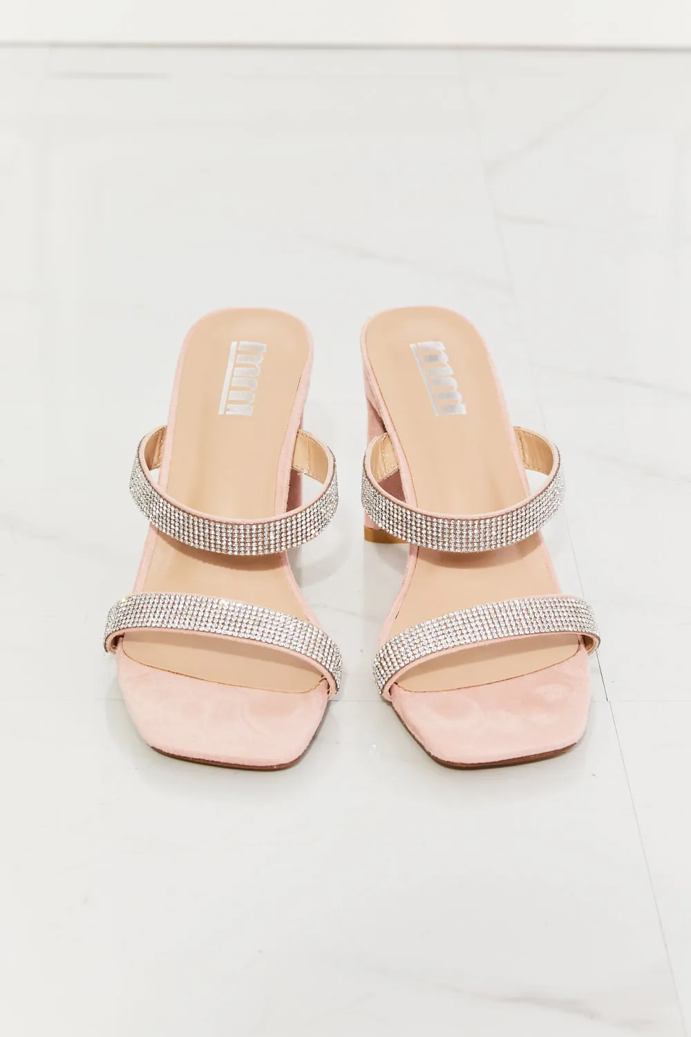 KESLEY Rhinestone Heel Sandal in Pink Women's Shoes