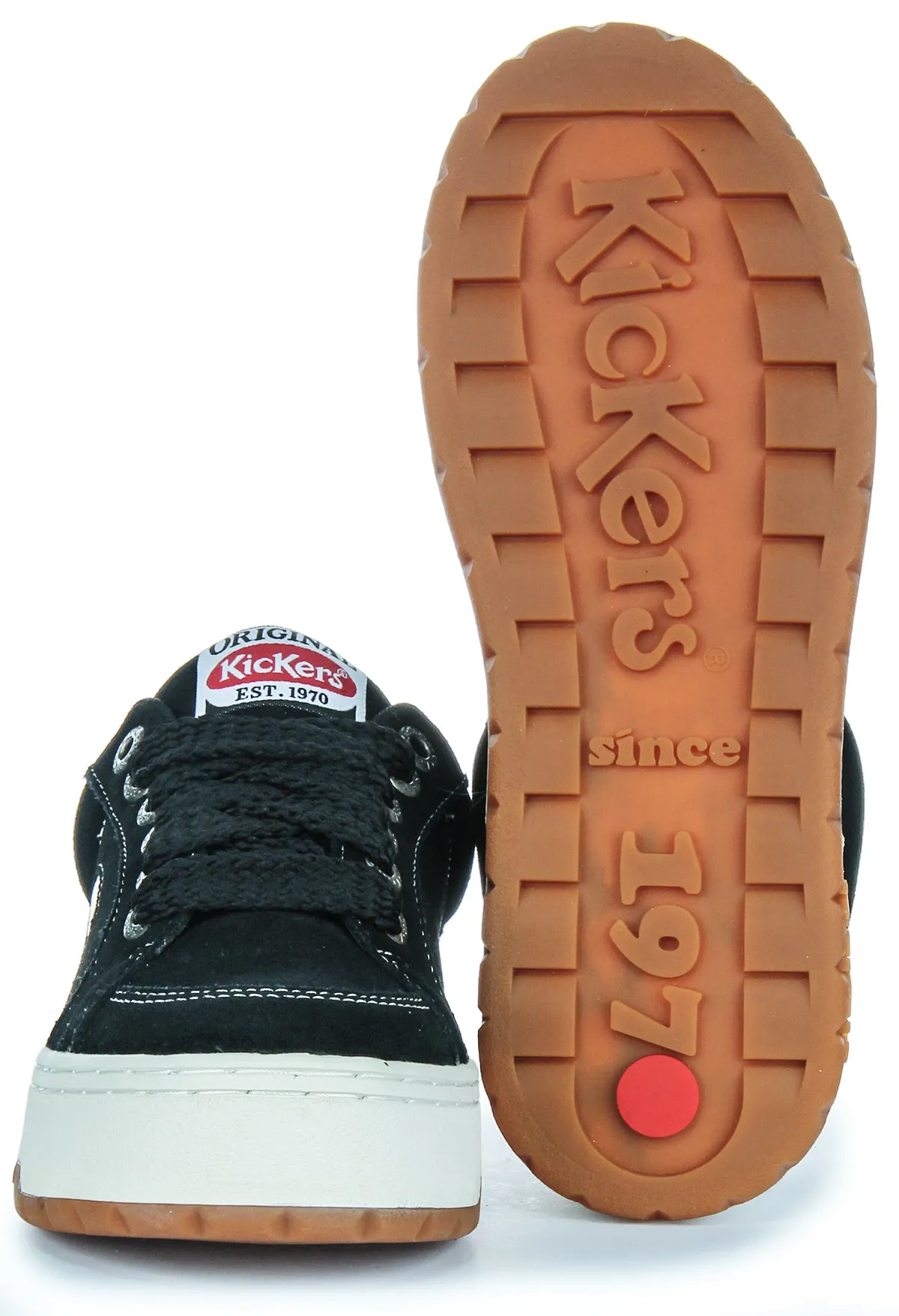 Kickers 70S Lo Sued In Black For Women