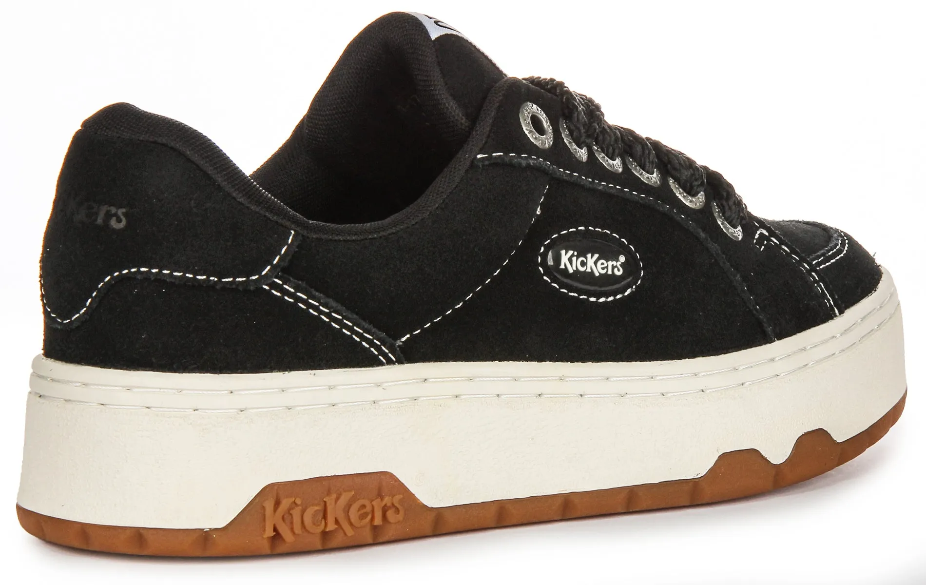 Kickers 70S Lo Sued In Black For Women