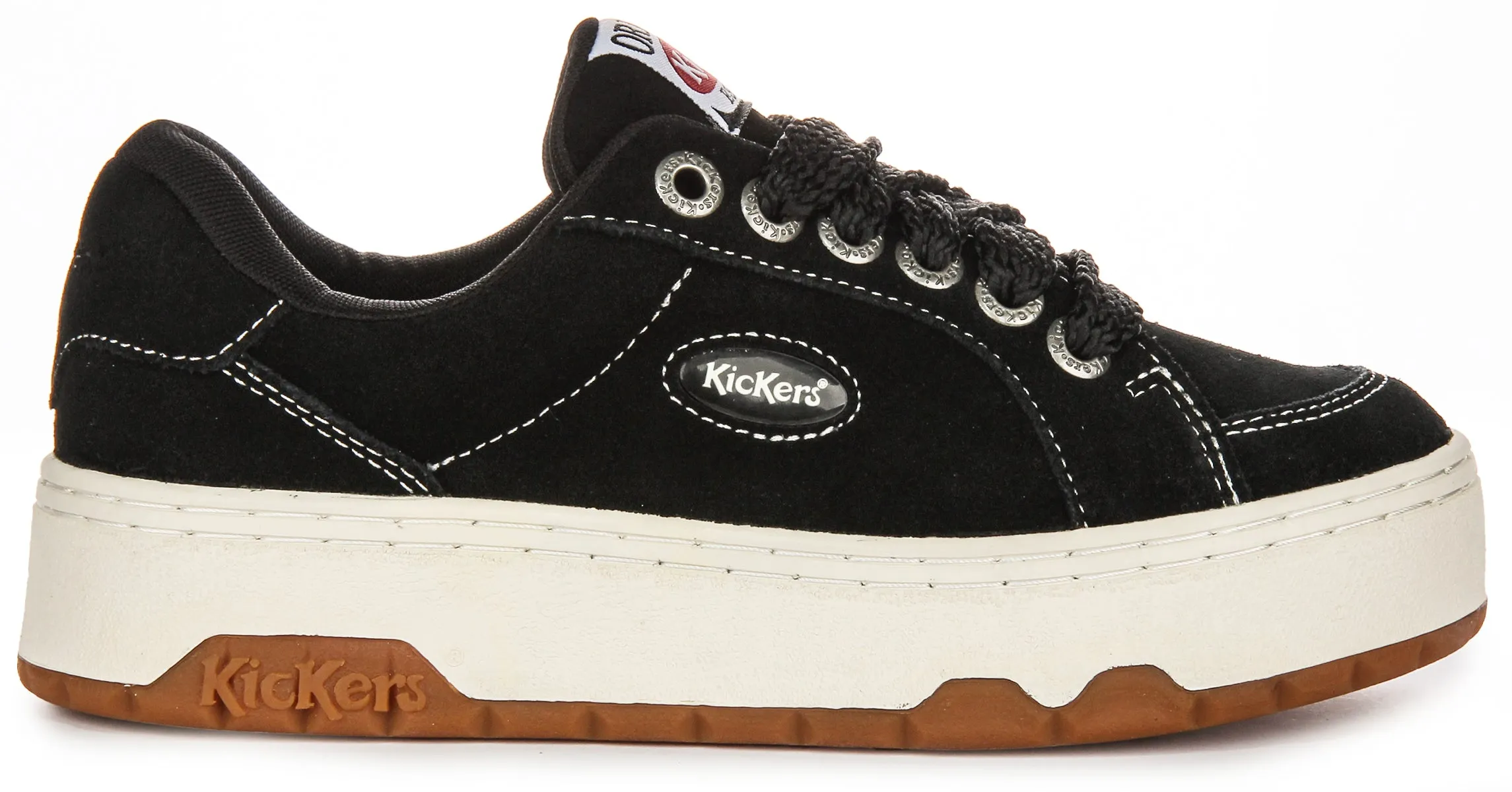 Kickers 70S Lo Sued In Black For Women