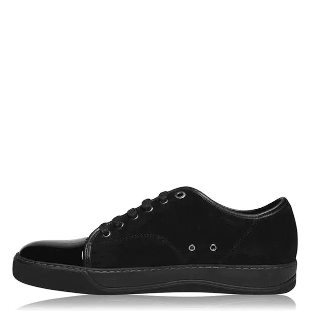 LANVIN Patent Toe Trainer Black