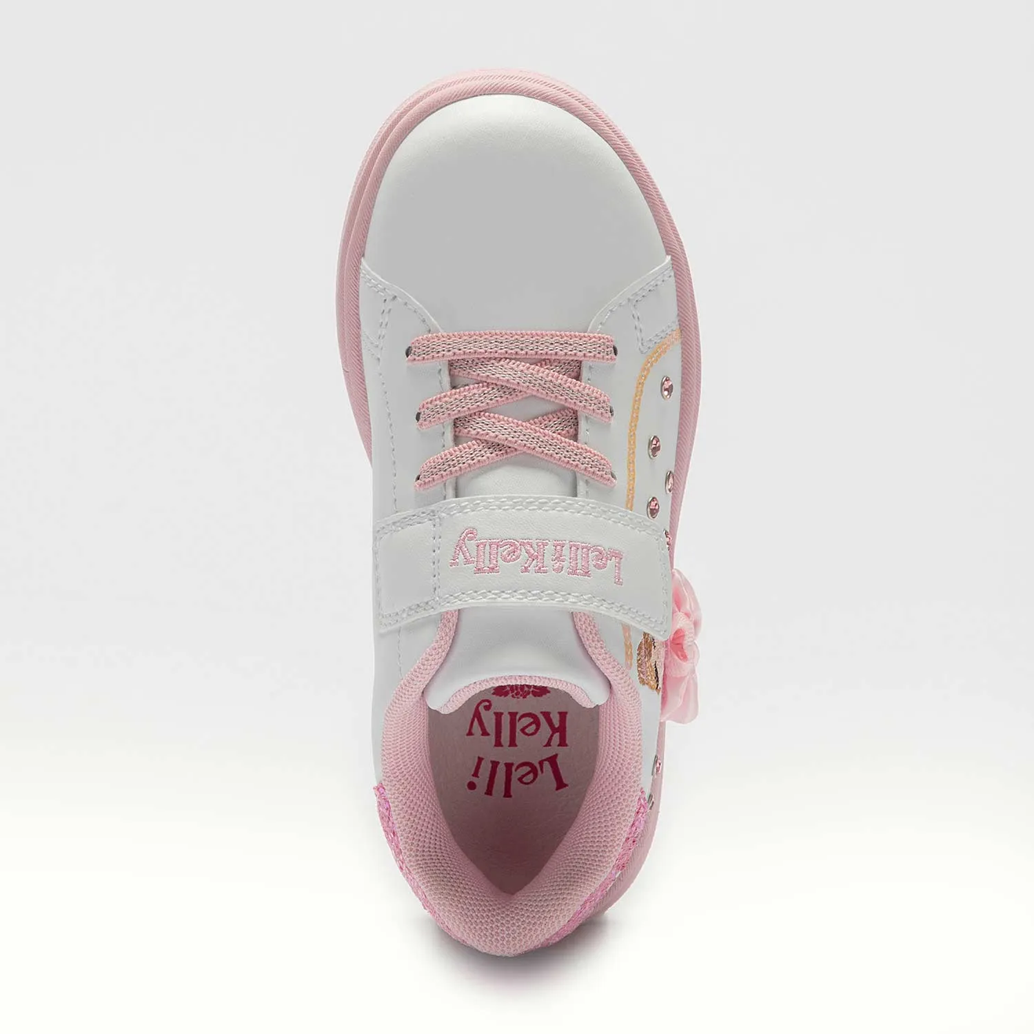 Lelli Kelly Mille Stelle Girls White-Pink Ballerina Trainer