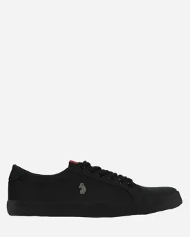 Luke Trainers ARNIE Black Canvas