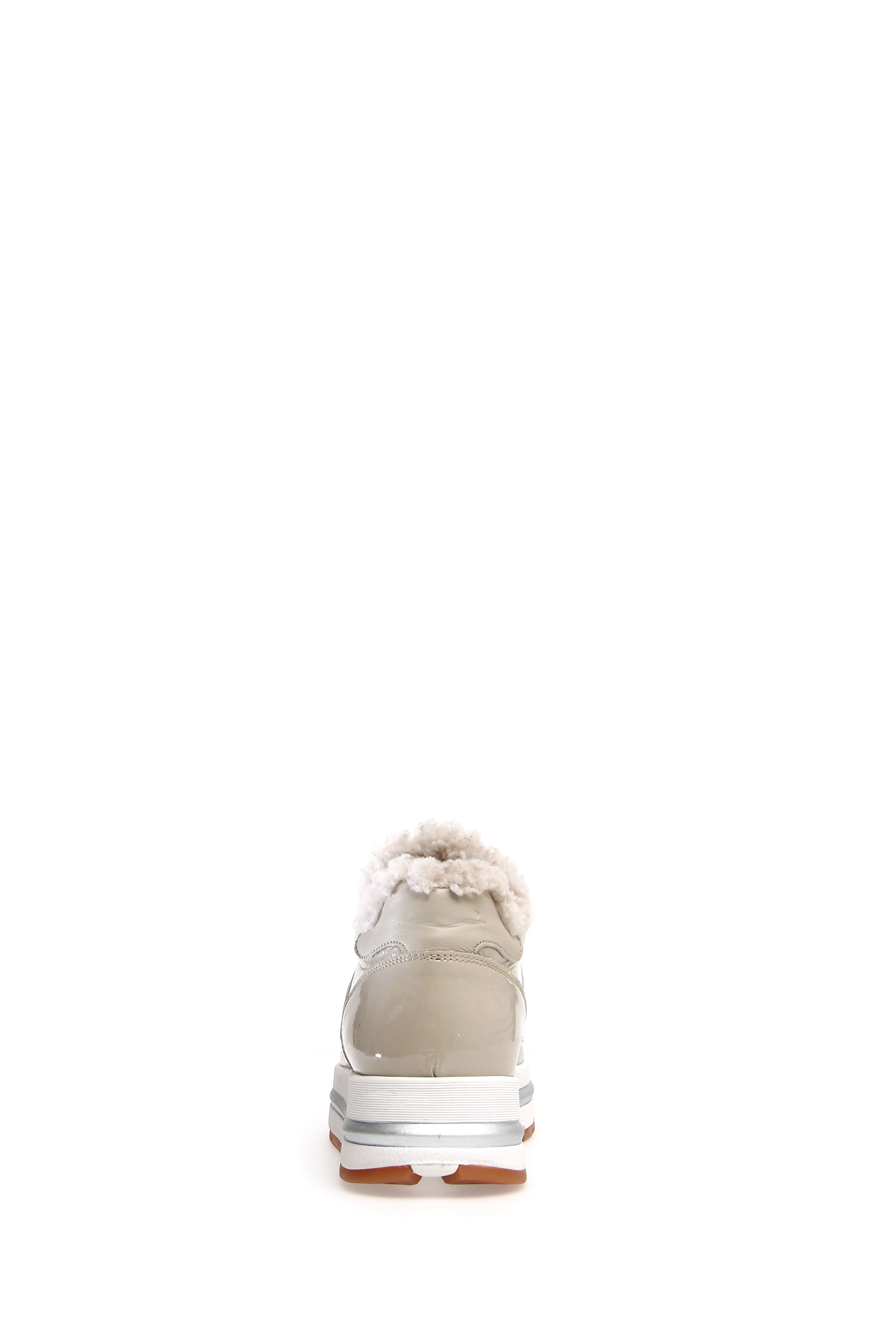 Maran Fur Beige Chunky Sneakers