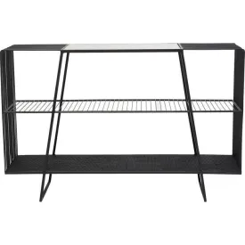 Mesh Black Metal Console