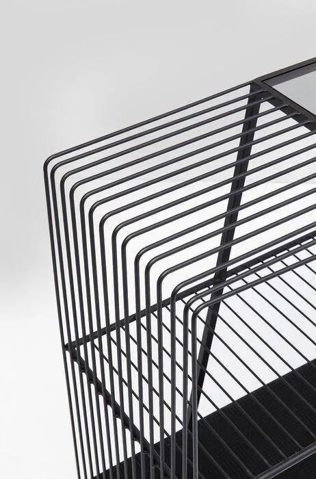 Mesh Black Metal Console