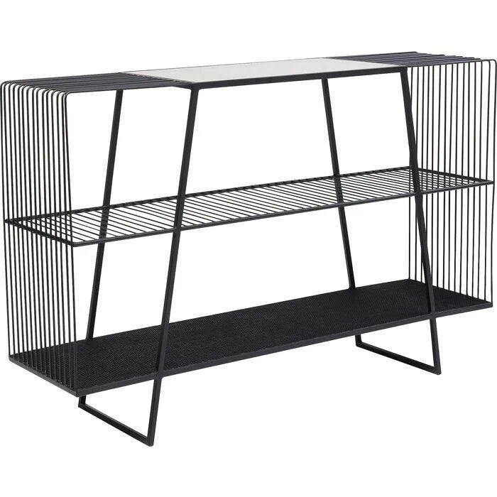 Mesh Black Metal Console