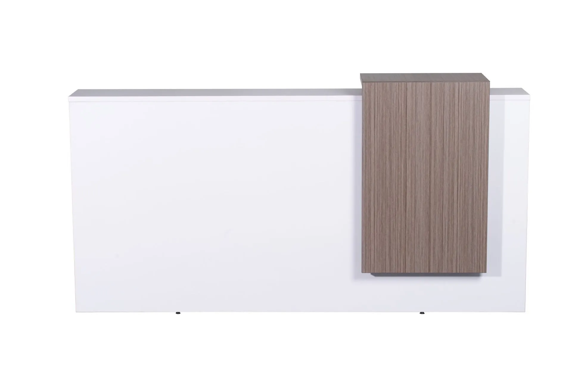 Metro Reception Counter - White & Natural