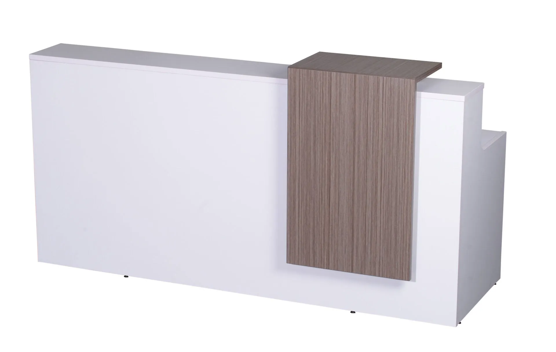 Metro Reception Counter - White & Natural