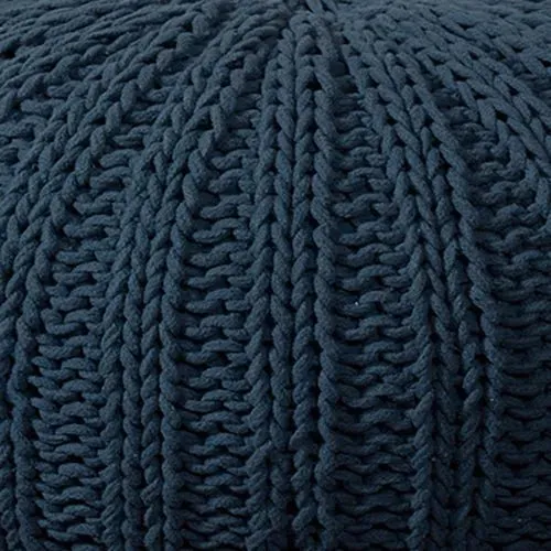 Midnight Knit LR08124 Pouf