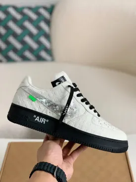 Nike x Louis Vuitton LV Air Force 1 Black and White Monogram Sneakers