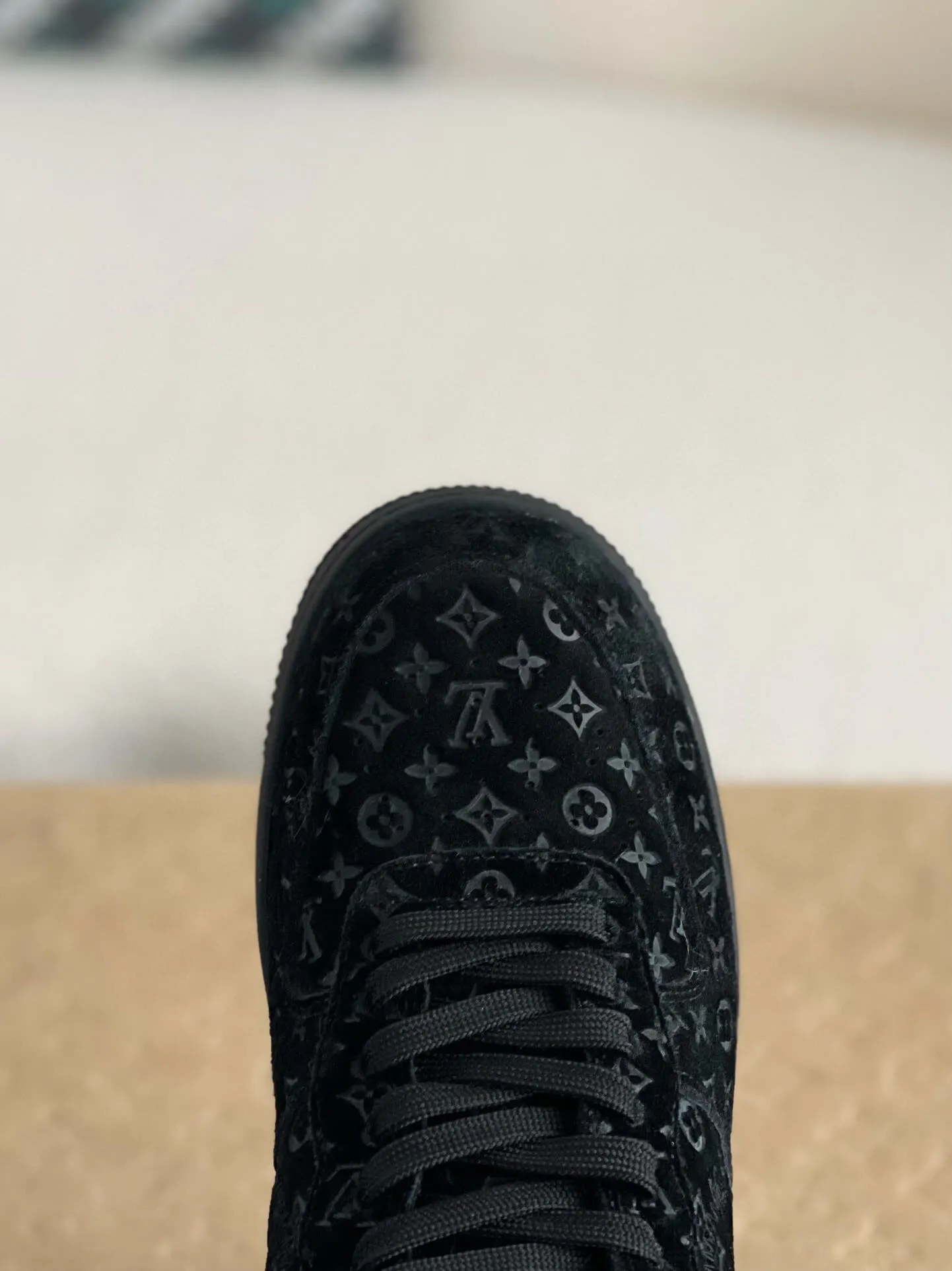 Nike x Louis Vuitton LV Air Force 1 Black Monogram Sneakers