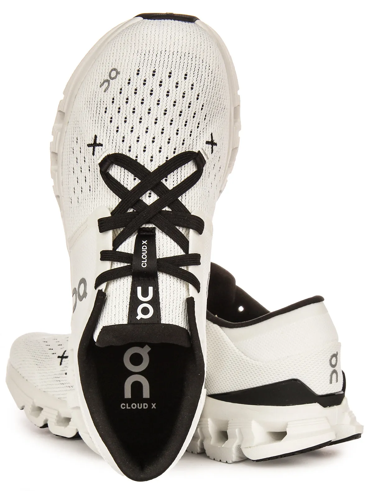 On Running Cloud X 4 In White Black For Women