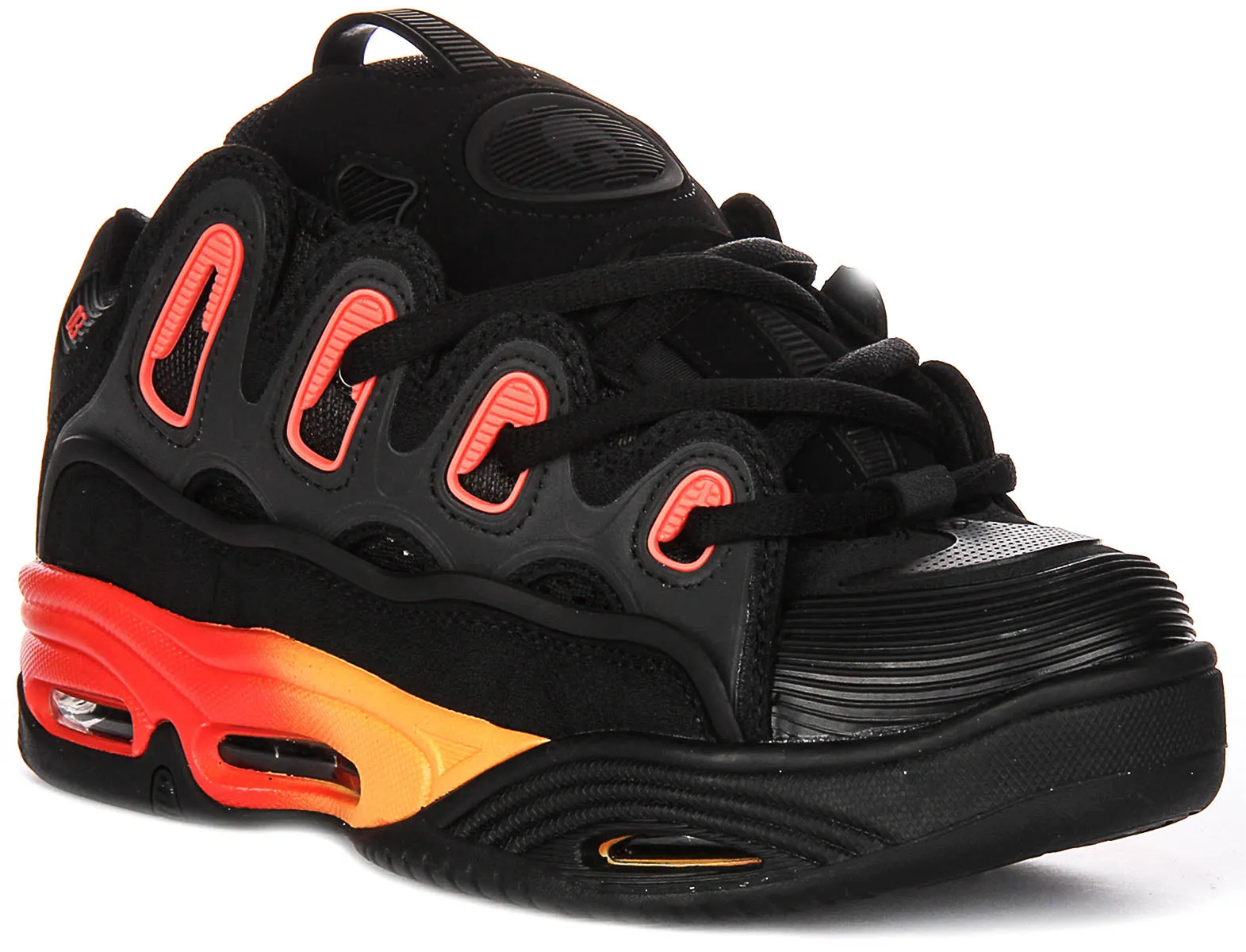 Osiris D3 2001 In Black Orange Flame For Men