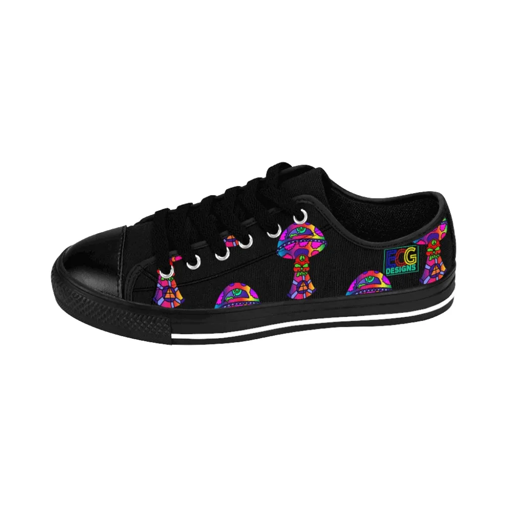 Rainbow Skull Shroom Men's Sneakers