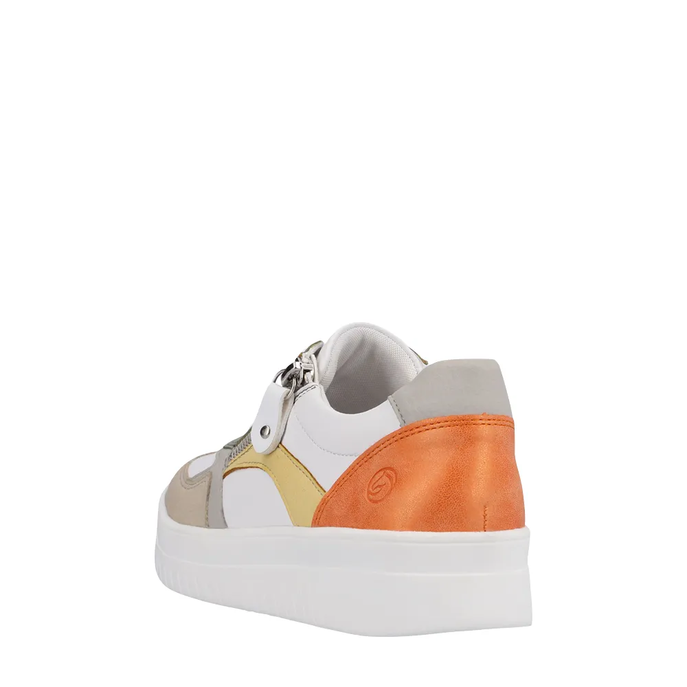 Remonte Women's Kendra 01 Sneakers (White Multi)