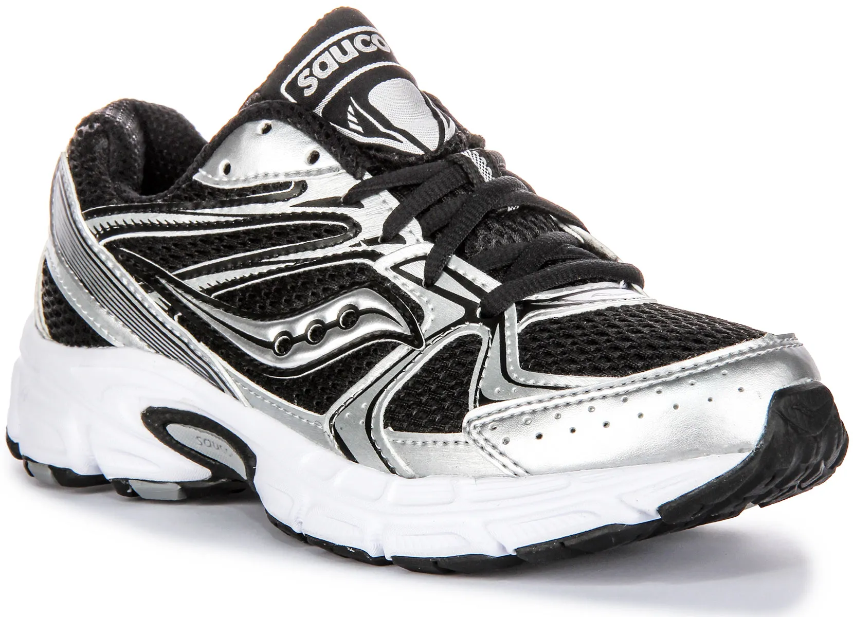 Saucony G Ride Millennium In Black Silver For Women