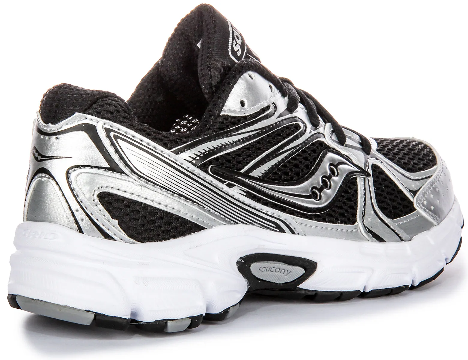 Saucony G Ride Millennium In Black Silver For Women