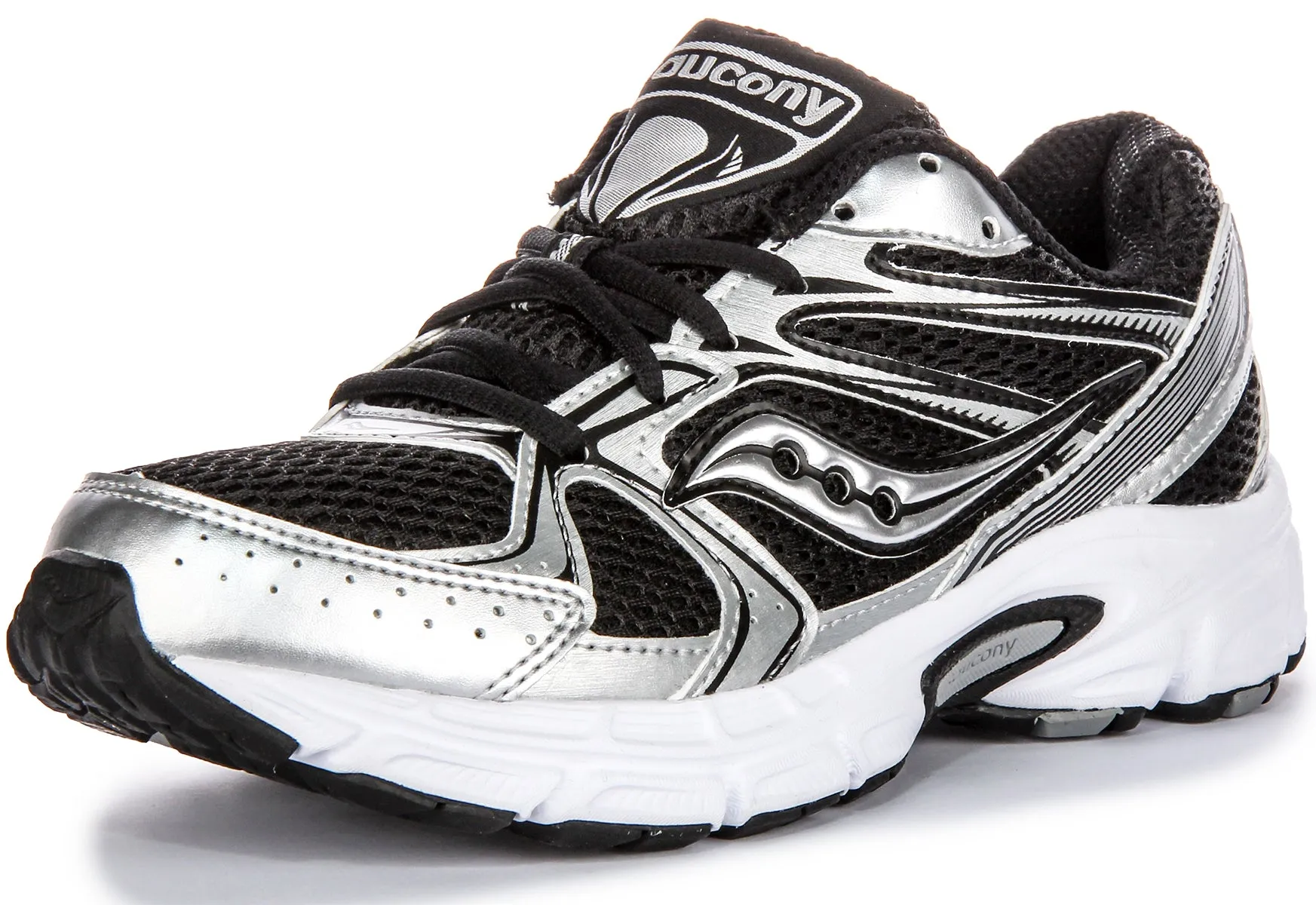 Saucony G Ride Millennium In Black Silver For Women