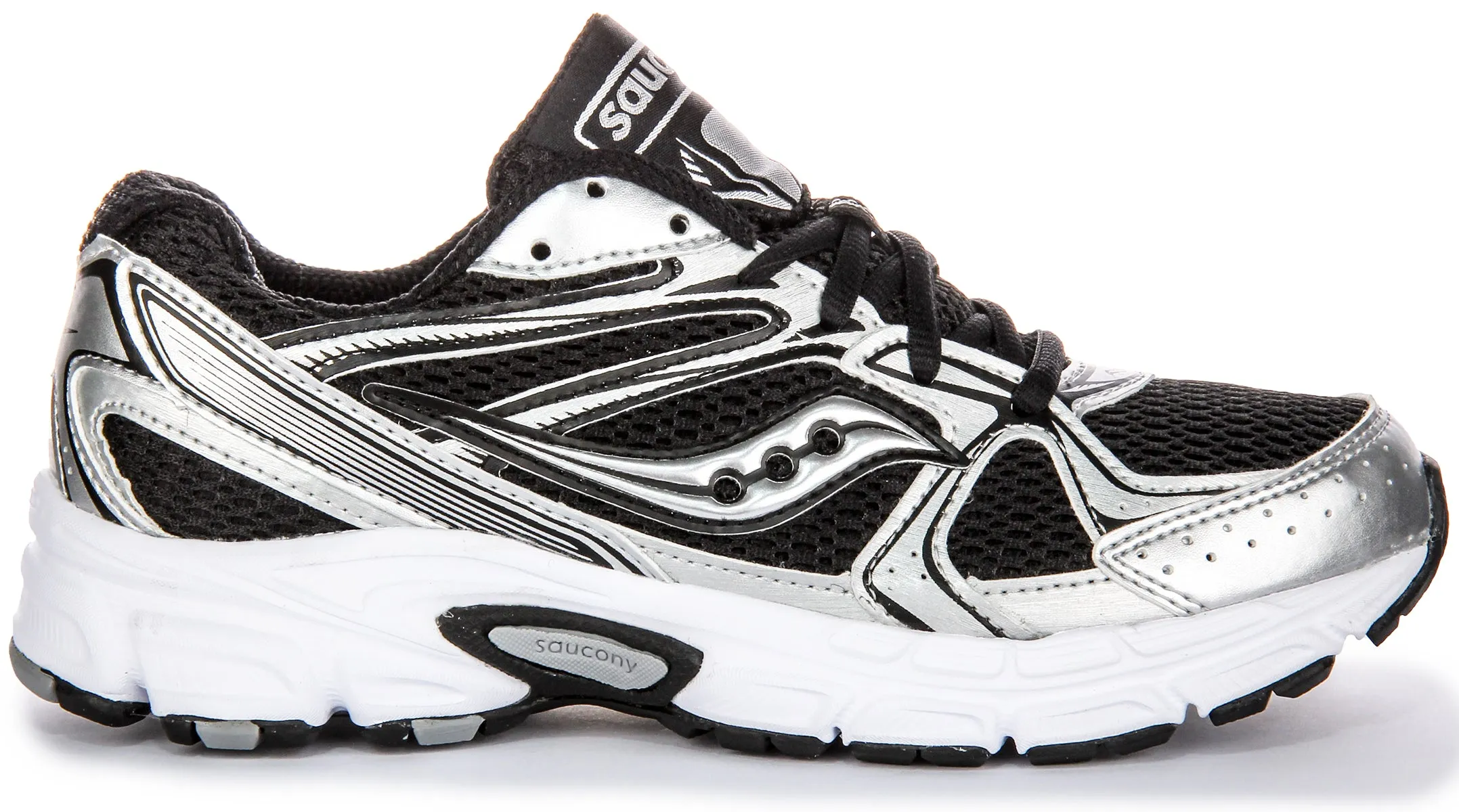 Saucony G Ride Millennium In Black Silver For Women