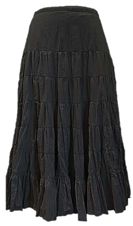 Tiered Skirt by Café Latte - Black