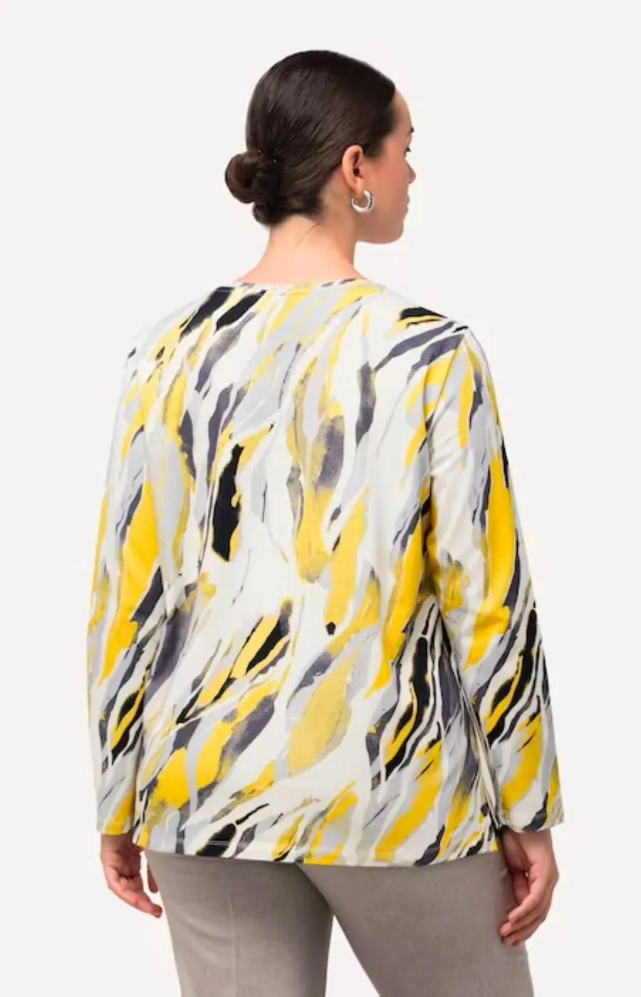 Ulla Popken Marble Print Top