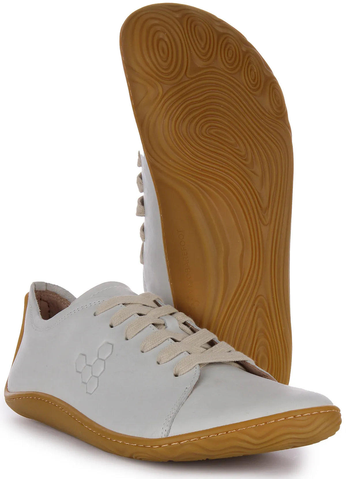 Vivobarefoot Addis In White Grey For Men