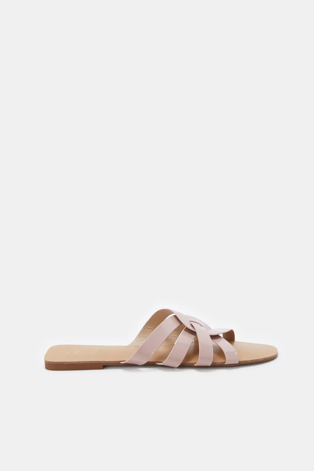 Women Pink Strappy Mule