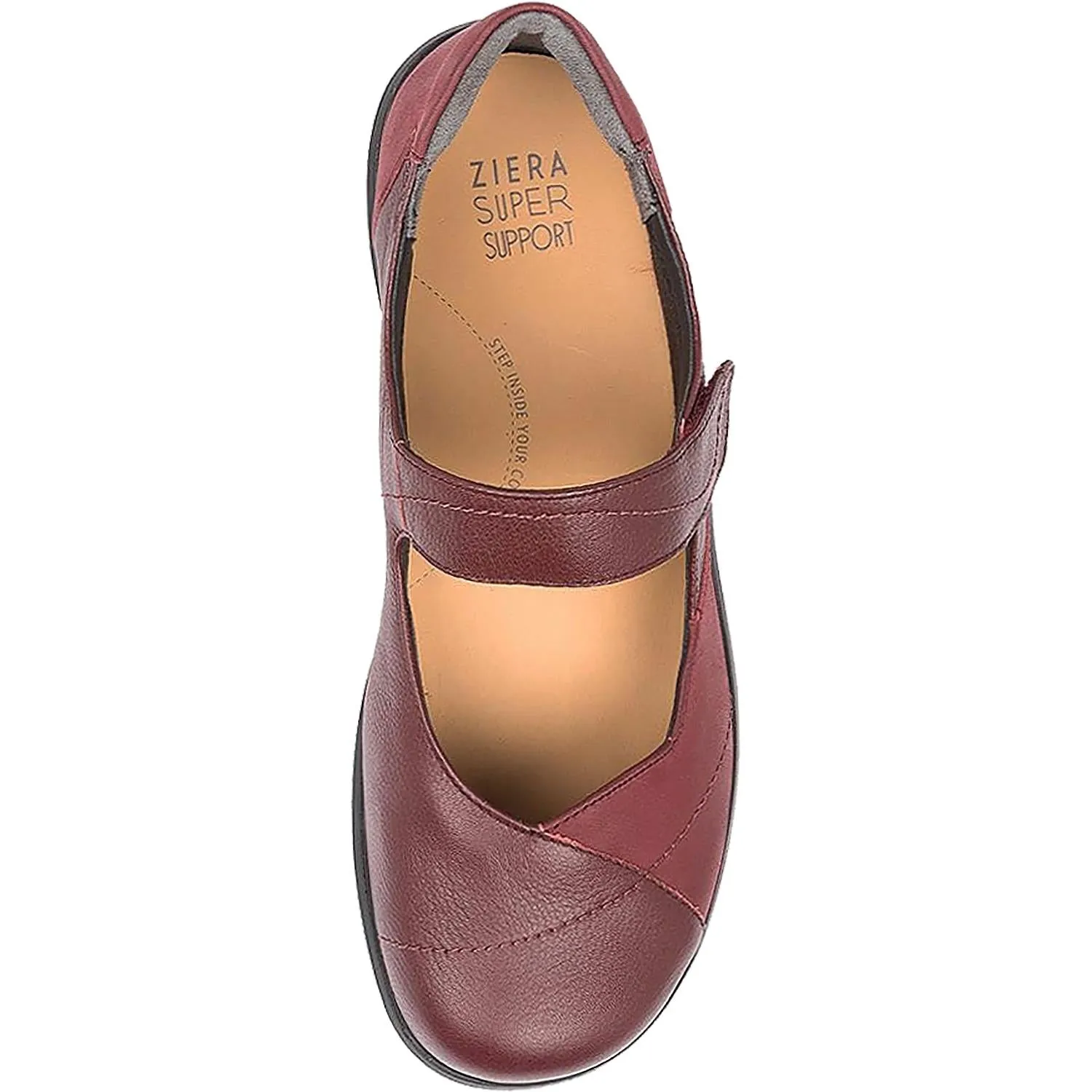 Women's Ziera Ariel Dark Red Leather